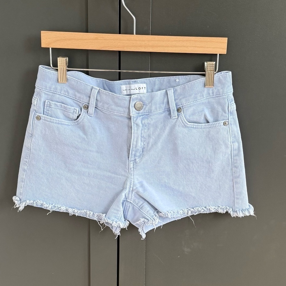 LOFT Periwinkle Light Blue Denim Jeans Shorts •27/4
